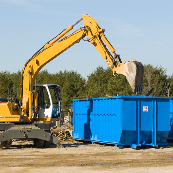 can i choose the location where the residential dumpster will be placed in West Chesterfield